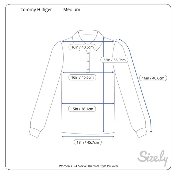 Women’s 3/4 Sleeve Collared Top - Picture 6 of 6